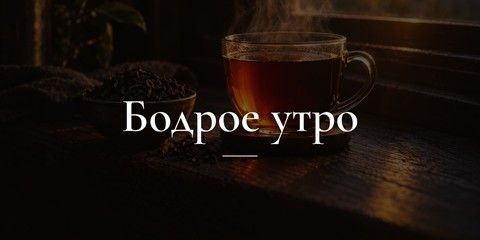 Бодрое утро - Крепкий чёрный чай вместо кофе