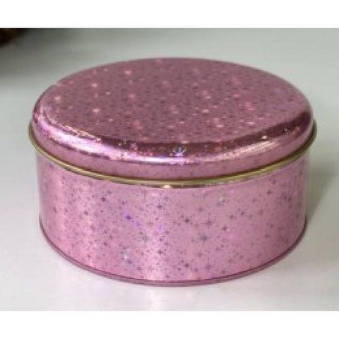 Банка &laquo;Чеканка&raquo; розовая круглая, 250 г - Новогодняя коллекция, фото